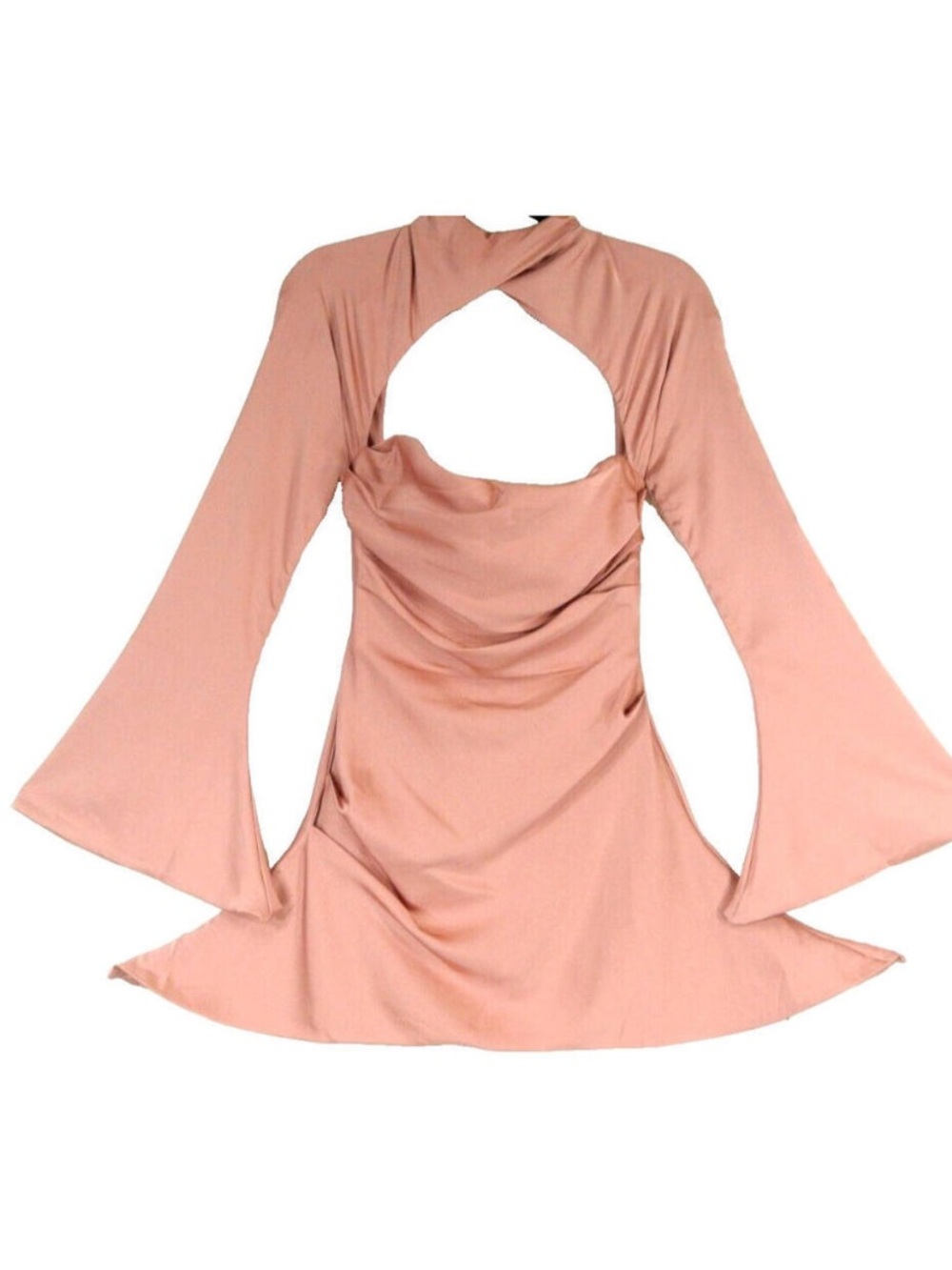 House of CB Toira Rose Draped Corset Mini Dress in Dusty Rose - Picture 4 of 8